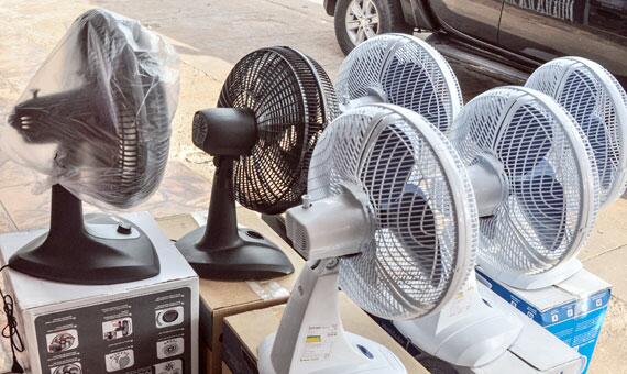 Entre os eletrodomésticos, o ventilador contrabandeado é o que mais apresenta risco (Foto: Rodrigo Sales)