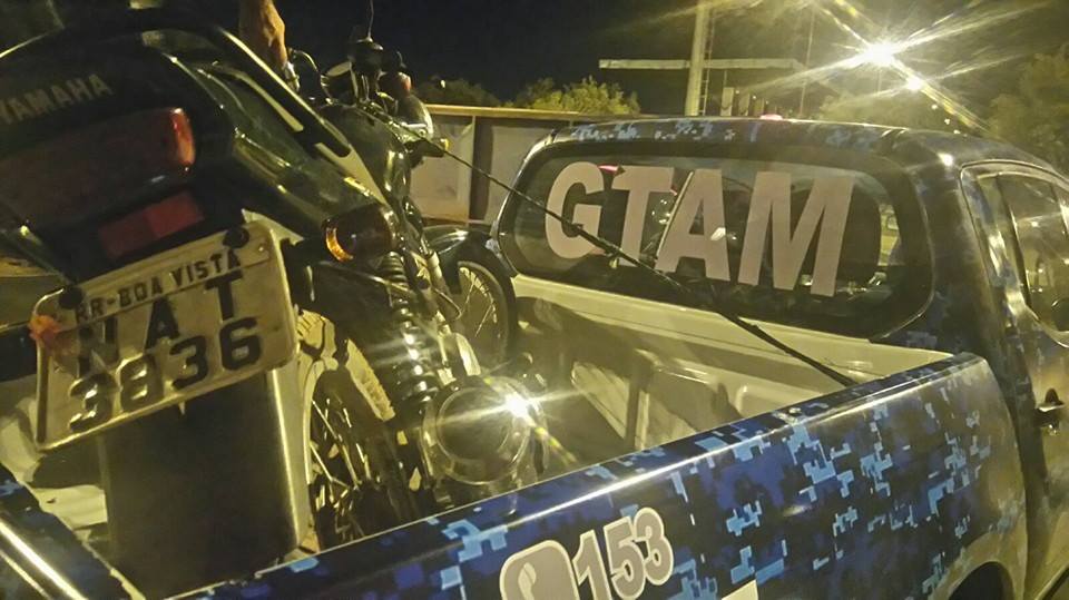 Moto recuperada (Foto: Divulgação Gtam)