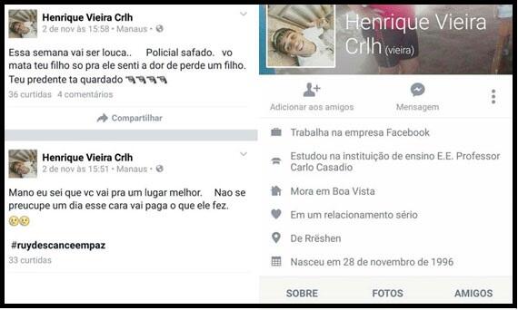 Assim que desceu do ônibus, Henrique Thauan foi detido e levado para o 5o DP(Foto: Diane Sampaio)