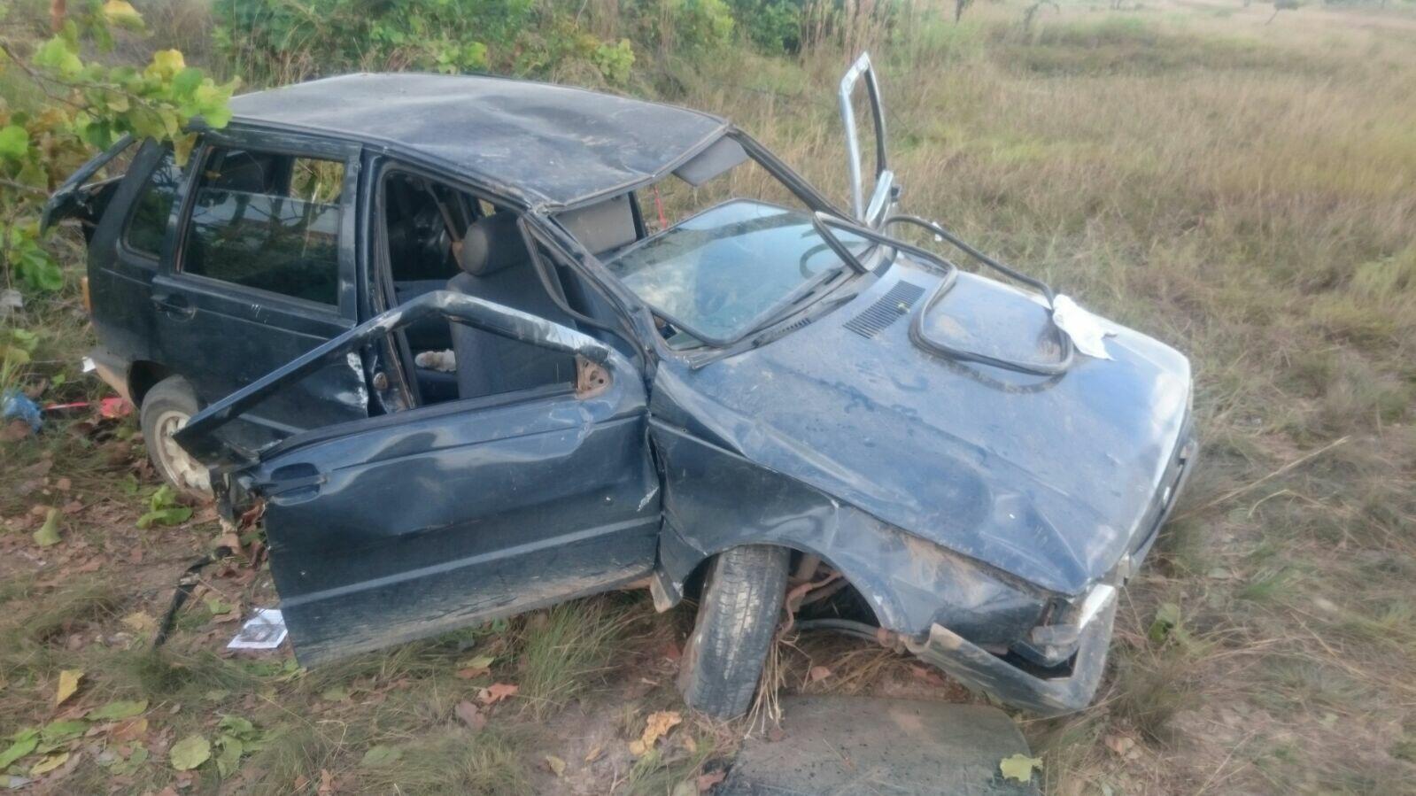Carro após o acidente (Foto: Divulgação)