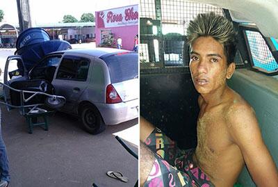 Acusado escondeu a chave do carro e, enquanto o proprietário foi buscar a chave reserva, ele fugiu no veículo com outros comparsas (Foto: Divulgação)