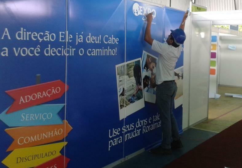 Estandes foram montados e estão prontos para receber a população (Foto: divulgação)