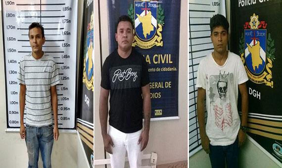 Dois dos presos são acusados de homicídios e um vai responder por tentativa de homicídio (Foto: Divulgação)