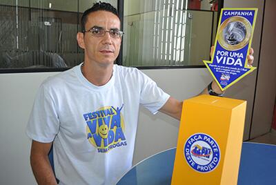 Flávio Castellar: Casa do Pai lançou a campanha R$1,00 por uma vida (Foto: Rodrigo Sales)