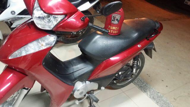 Motocicleta recuperada (Foto: Divulgação)