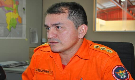 Secretário executivo da Defesa Civil, Cleudiomar Ferreira: “Estamos enfrentando uma situação nunca vista antes” (Foto: Rodrigo Sales)