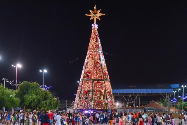 Decoração de Natal do Parque Augusto Germano Sampaio (Foto: Divulgação PMBV)