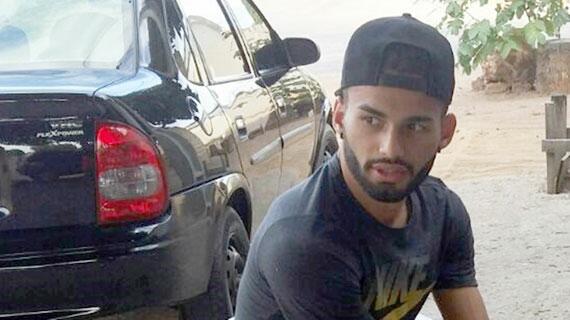 O jogador Thiago Maia recebeu a Folha no bairro onde viveu até seus 12 anos de idade (Foto: Divulgação)