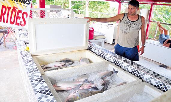 Peixe regional ficou escasso, por isso teve um aumento significativo no preço (Foto: Rodrigo Sales)