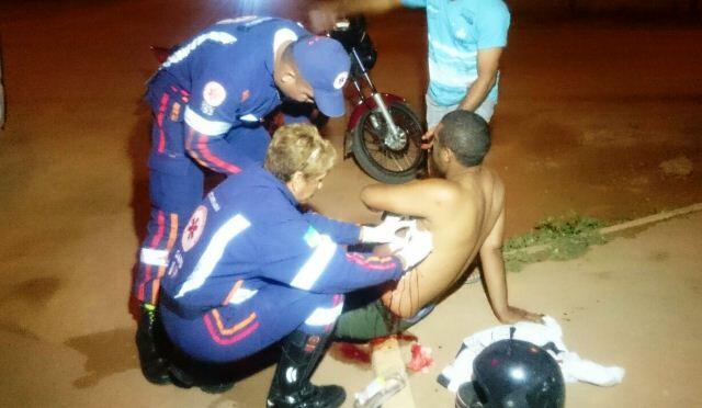 Samu foi acionado e prestou os primeiros socorros (Foto: divulgação)