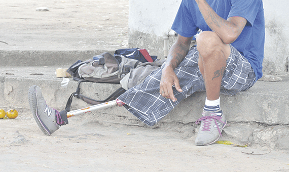 Núcleo de Reabilitação do Estado mais se parece com cenário de vítimas de uma guerra (Foto: Rodrigo Sales)