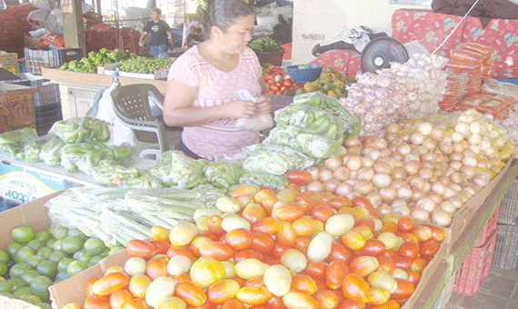 Com a falta do produto em Roraima, por causa da seca, mercado é abastecido por importados (Foto: Ribamar Rocha)