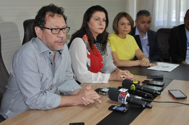 Anúncio foi feito durante coletiva de imprensa na manhã de hoje, 18, no Palácio Senador Hélio Campos (Foto: Rodrigo Sales)