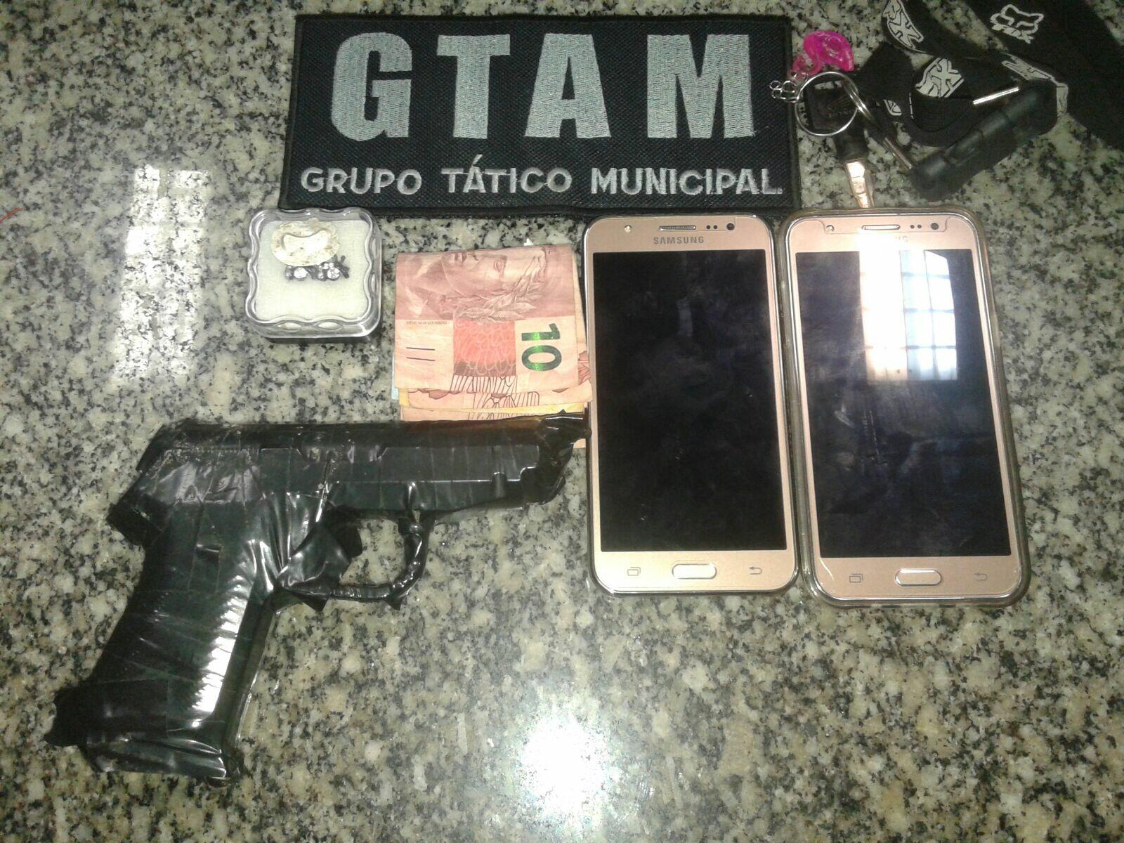 Material encontrado com o Gtam (Foto: Divulgação)