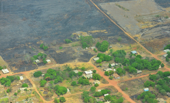 Incêndios motivaram a vinda dos ministros a Roraima (Foto: Adonias Ribeiro)