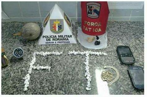 Material apreendido pela Força Tática (Foto: Divulgação)
