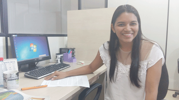 Karine Almeida é coordenadora do Prêmio BITERR (Foto: Raisa Carvalho)