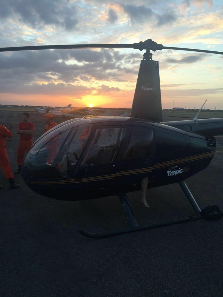 Uma das vítimas chegou a ser socorrida com a ajuda de um helicóptero, mas morreu antes de chegar em Boa Vista (Foto: Divulgação)