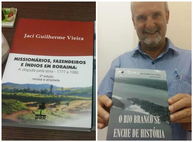 A obra leva textos de alunos e professores. O livro é organizado pelo professor Jaci Vieira (Foto: Raisa Carvalho)