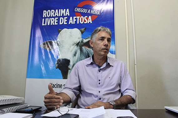 Vicente Barreto, presidente interino da Agência de Defesa Agropecuária (Foto: Rodrigo Sales)