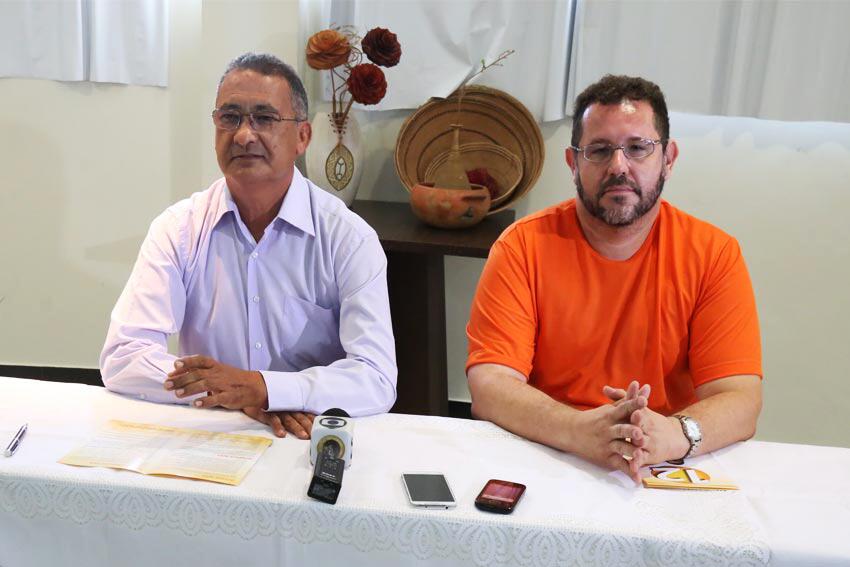 Os professore Jefferson Fernandes e Américo Lyra vão administrar a UFRR no mandato de 2016-2019 (Foto: Antônio Diniz)