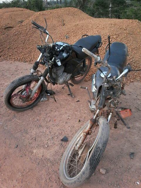 Motos envolvidas em acidente (Foto: Divulgação)