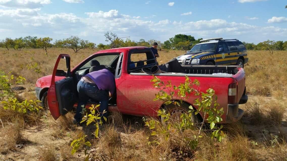 A primeira apreensão aconteceu na BR-174, no município de Amajari (Foto: Divulgação/PRF)