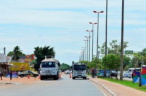 A avenida das Guianas é o perímetro urbano da BR-401, rodovia de acesso aos municípios de Cantá e Bonfim (Foto: Divulgação/PMBV)