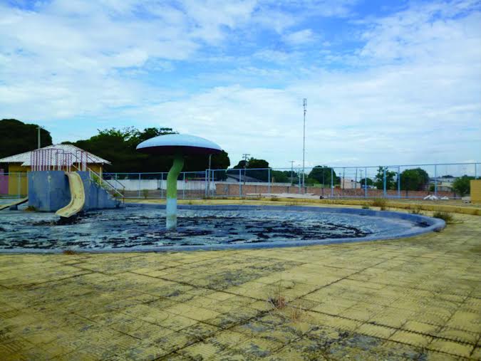 Diligências da Promotoria de Defesa do Patrimônio constataram o abandono dos parques em Boa Vista (Foto: Divulgação/MP)