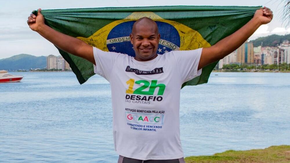Boa Vista é a nona capital que recebe o desafio do ultramaratonista Carlos Dias (Foto: Arquivo Pessoal)