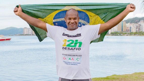 “Super-humano” correrá por 12 horas em Boa Vista: inscrições para o desafio ao lado do atleta podem ser feitas na hora (Foto: Arquivo pessoal)