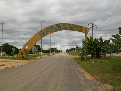 Entrada do Município de Caroebe pela BR-210, que interliga as cidades do Sul do Estado (Foto: Divulgação)