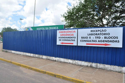 Obras não estão atrapalhando atendimento de pacientes (Foto: Rodrigo Sales)