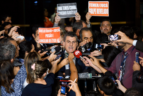 Romero Jucá não viu outra alternativa, senão, deixar o cargo de ministro do Planejamento (Foto: Agencia Senado)