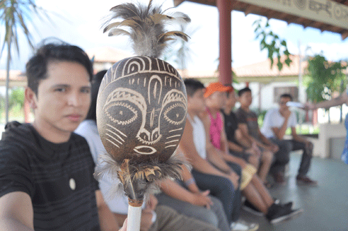 Estudantes indígenas formam a banda Cruviana (Fotos Diane Sampaio)