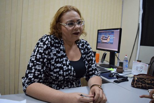 Diretora do departamento da Fazenda Estadual, Adilma Rosa: “A maioria dos comércios estavam irregulares por conta das atividades” (Foto: Rodrigo Sales)