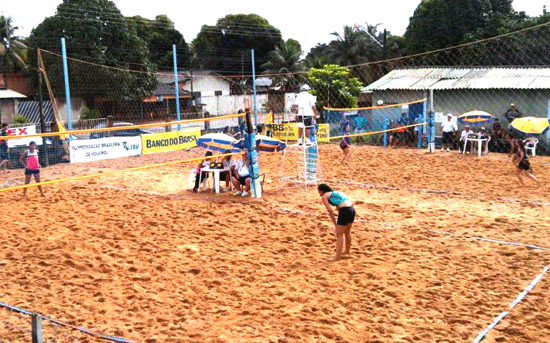 Disputas do Vôlei de Praia aconteceram no CT da Federação Roraimense de Voleibol (Foto: Divulgação)