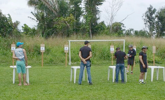 Competição de tiro de carabina foi uma das atrações (Foto: Divulgação)