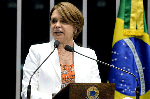 Para a senadora, não existe crime de responsabilidade da presidente afastada e o julgamento é político (Foto: Senado Federal)