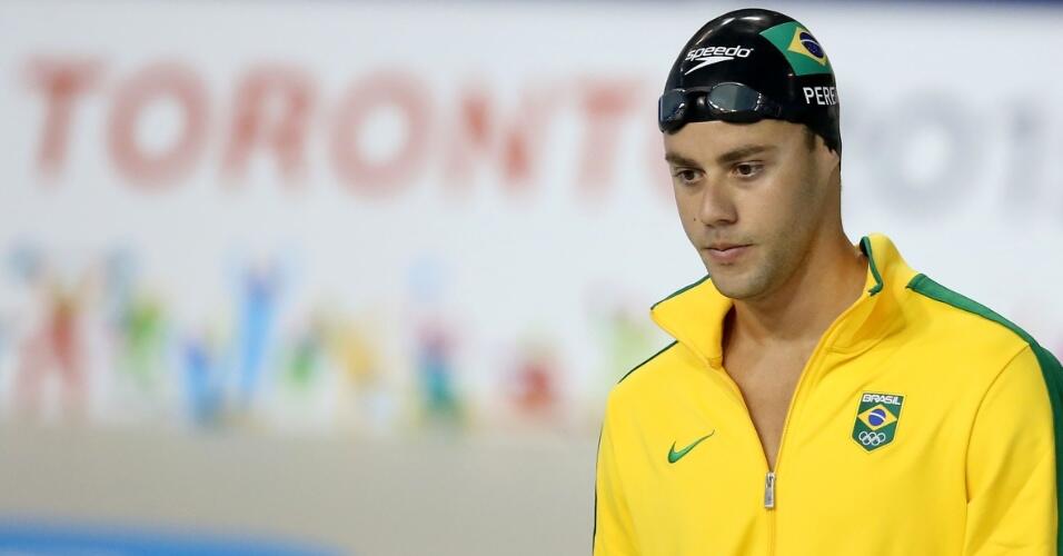 Thiago Pereira disputa a final dos 200 metros medley contra Michael Phelps (Foto: Satiro Sodre/SSPress)