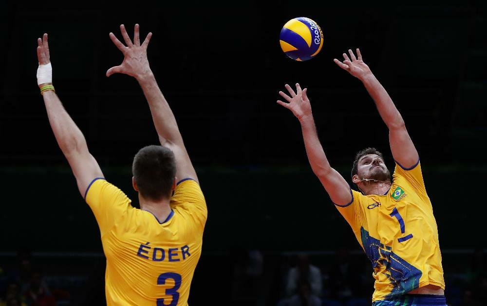 O time do levantador Bruno enfrenta a Itália pela final do vôlei masculino (Foto: Getty Images/Buda Mendes)