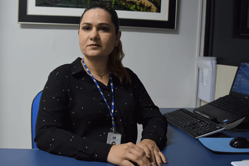 Supervisora da unidade do CIEE em Roraima, Leidiane Farias Pontes (Foto: Rodrigo Sales)
