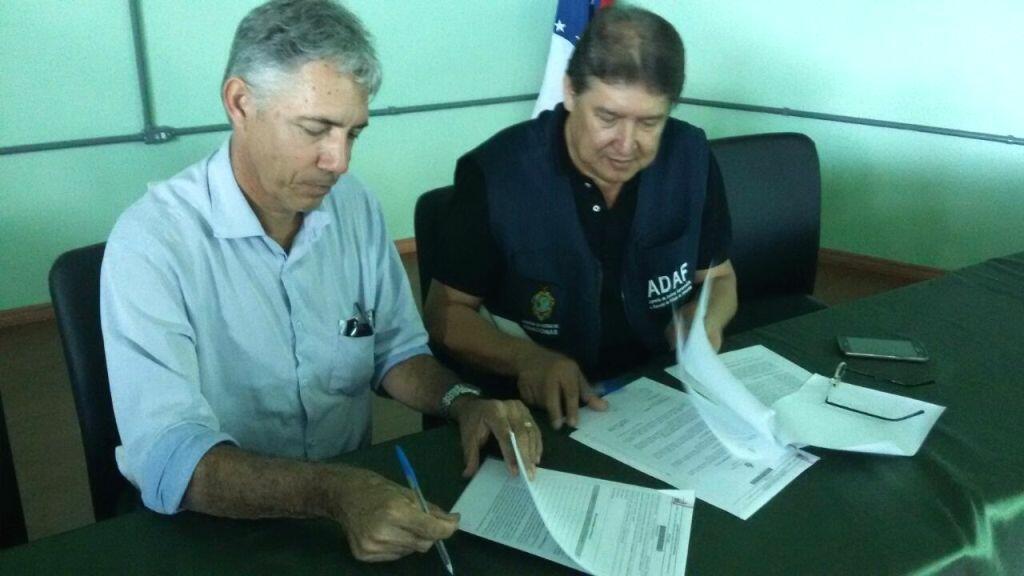 Termo de Cooperação Técnica entre Aderr e Adaf foi firmado nesta terça-feira, 30 (Foto: Divulgação)