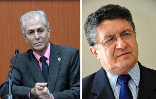 Deputado estadual Chicão da Silveira e o secretário de Infraestrura, Flamarion Portela (Fotos: Arquivo/Folha)