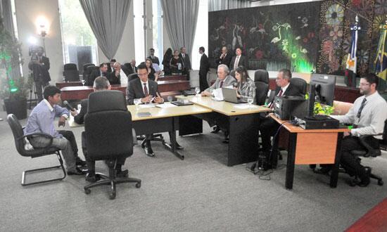Primeira audiência de custódia foi realizada em setembro do ano passado e contou com a presença do ministro Ricardo Lewandowski, presidente do Supremo Tribunal Federal e do Conselho Nacional de Justiça (Foto: Arquivo/Folha)
