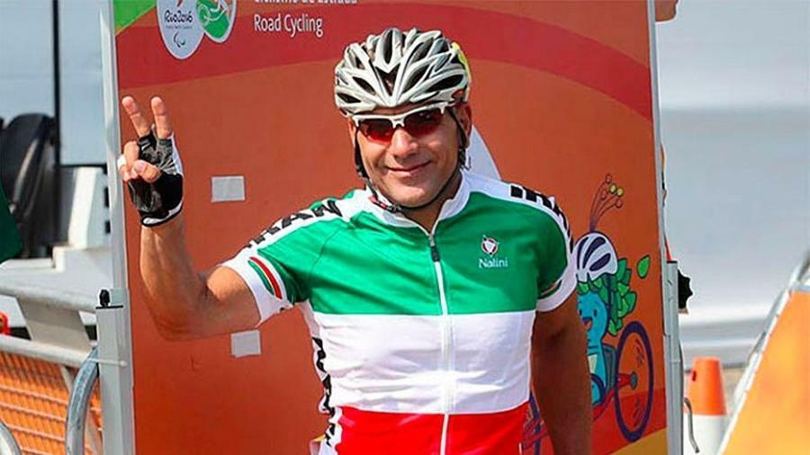 Bahman Golbarnezhad, ciclista do Irã, antes da prova de estrada da Paraolimpíada do Rio (Foto: Comitê Paraolímpico do Irã)
