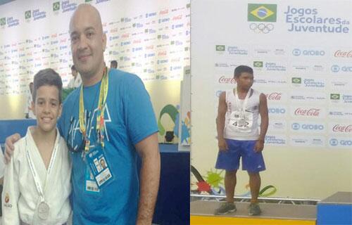 Atletas Danilo Rodrigues e Ângelo Sousa, foram os responsáveis pelas medalhas de prata para Roraima (Foto: Divulgação)