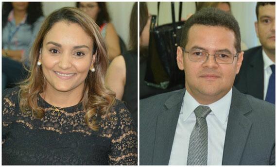 Noêmia Cardoso Leite de Sousa e Reinaldo Paixão Bezerra Júnior já tomaram posse (Fotos: Oiran Braga)