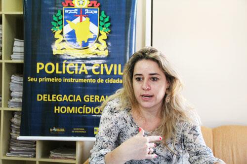 Delegada Mirian Di Manso, titular da Delegacia-Geral de Homicídios (Foto: Wenderson de Jesus)