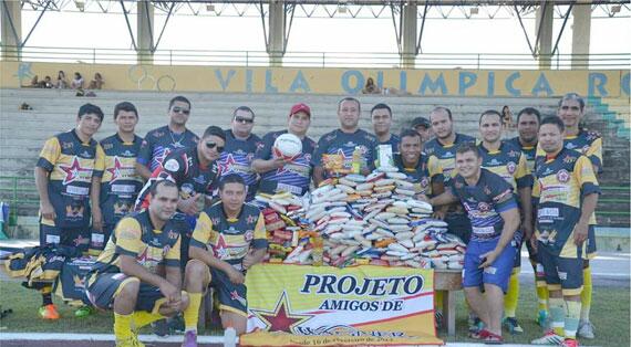 Partidas beneficentes são realizadas para arrecadar alimentos que são distribuídos para as comunidades carentes de Boa Vista(Foto: Divulgação)